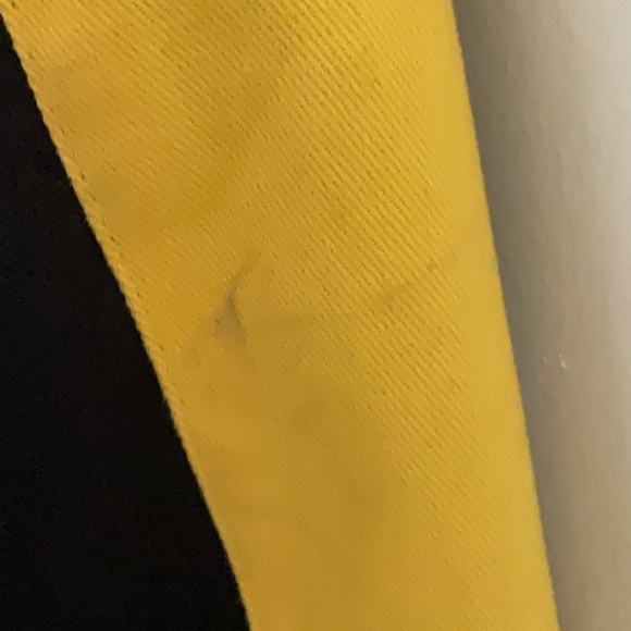 Kappa Varsity Bomber Jacket Black and Yellow - Picture 6 of 7